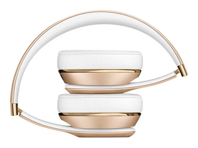 Beats Solo3 - Headphones with mic - on-ear - Bluetooth - wireless - noise isolating - gold