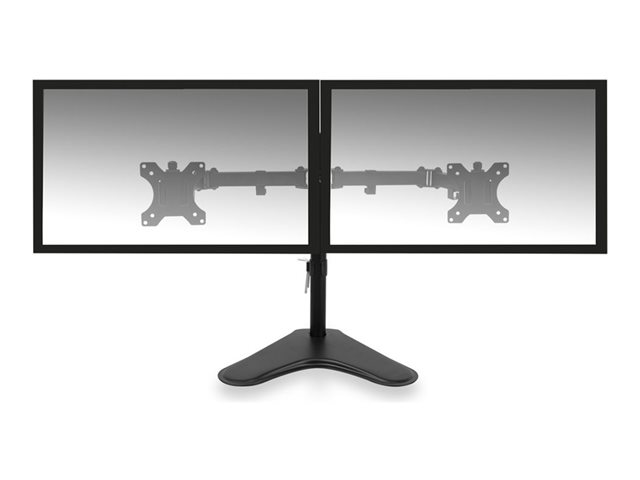 ACT - Stand - voor 2 LCD- / plasma-panelen - plastic, aluminium, staal - zwart - schermgrootte: 13\"-32\" - desktop