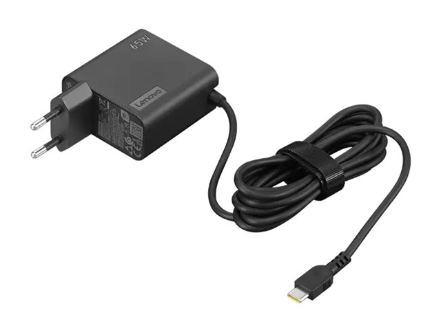 Lenovo - USB-C power adapter - AC 100-240 V - 65 Wh - Europe - black