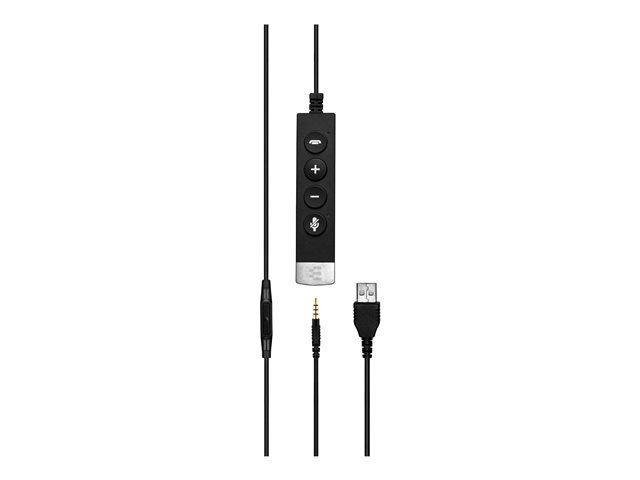 EPOS IMPACT SC 665 USB - Headset - on-ear - wired - USB, 3.5 mm jack - black, silver