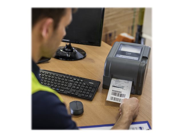 Brother TD-4420TN - Label printer - direct thermal / thermal transfer - Roll (11 cm) - 203 dpi - up to 152.4 mm/sec - USB 2.0, LAN, USB host, RS232C