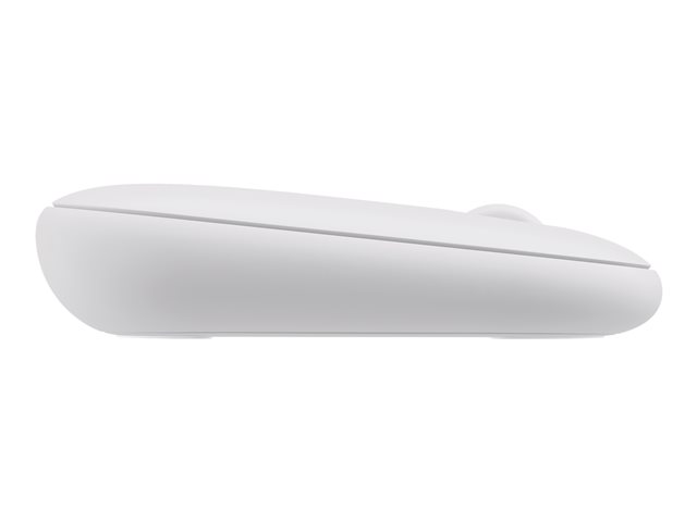 Logitech Pebble Mouse 2 M350s - Mouse - optical - 3 buttons - wireless - Bluetooth 5.2 LE - tonal white