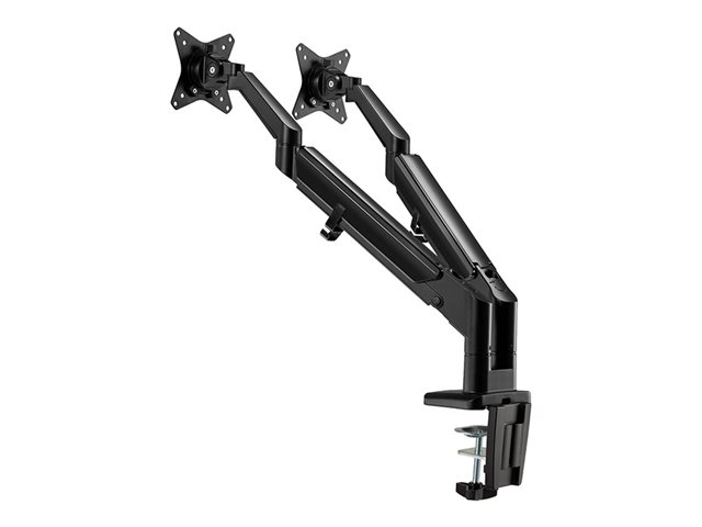 Neomounts DS70-810BL2 - Mounting kit (desk mount) - full-motion adjustable dual arm - for 2 LCD displays - black - screen size: 17\"-32\" - clamp mountable, grommet