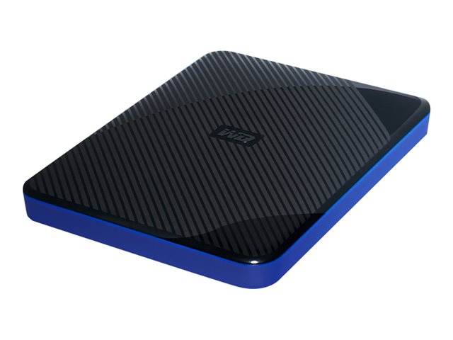WD Gaming Drive WDBDFF0020BBK - Hard drive - 2 TB - external (portable) - USB 3.0 - black top with blue bottom