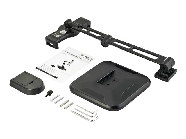 StarTech.com Universal Tablet Stand - Portable Tablet Stand w/ Optional Wallmount Base - Adjustable Pivoting Tablet Stand (ARMTBLTDT) - Mounting kit (wall plate, stand base, knob, base cover) - adjustable arm - for tablet - aluminium, plastic - screen size: 4.7\"-12.9\" - wall-mountable - for P/N: DK30CHPH, STSCART