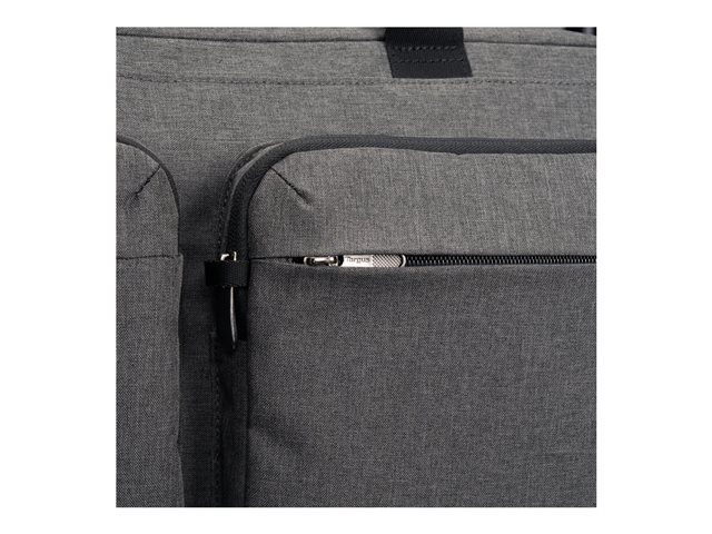 15-16- HYBRID BRIEFCASE BACKPACK - GREY