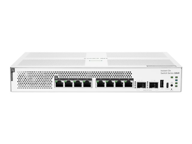 HPE Networking Instant On Switch 8p Gigabit CL4 PoE 2p SFP 124W 1840 EU en