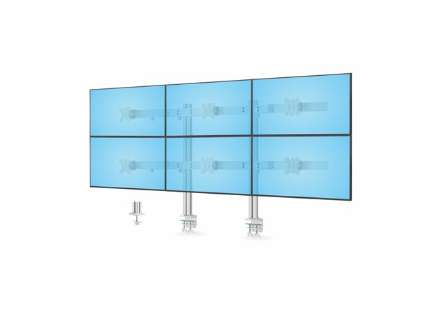 Six-Monitor Desk Mount Max 32IN/8kg