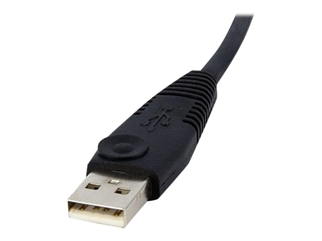 StarTech.com 10 ft / 3m 4-in-1 USB Dual Link DVI-D KVM Switch Cable w/ Audio & Microphone (DVID4N1USB10) - Keyboard / mouse / video / audio cable - USB, mini-phone stereo 3.5 mm, DVI-D (M) to mini-phone stereo 3.5 mm, USB Type B, DVI-D (M) - 3 m - black - for P/N: RKCOND17HD, SV231DVIUAHR, SV231QDVIUA, SV231TDVIUA, SV431DL2DU3A, SV431TDVIUA