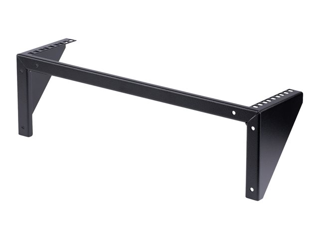 StarTech.com 3U Wall Mount Patch Panel Bracket - 19 in - Steel Vertical Patch Panel Mounting Bracket for Networking Equipment (RK319WALLV) - Mounting bracket - wall mountable - black - 3U - 19\"