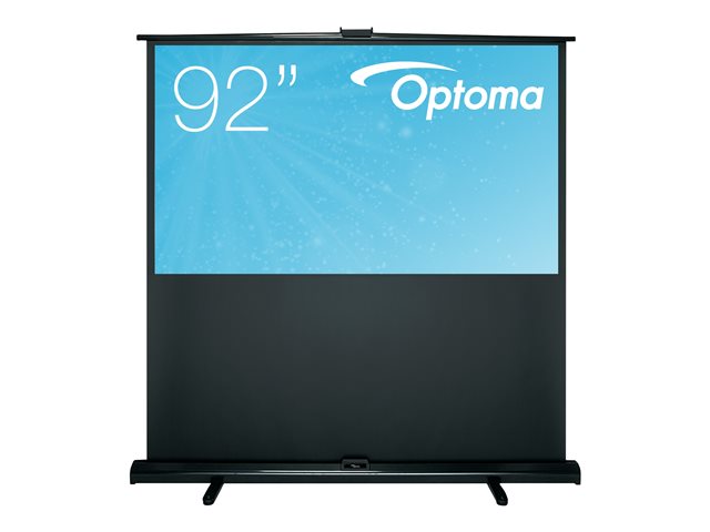 Optoma Panoview Pull Up DP-9092MWL - Projection screen - 92\" (234 cm) - 16:9 - Matte White - black - for Optoma HZ40STx, UHD35x