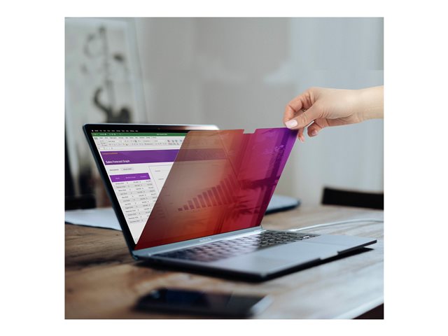 StarTech.com 16-inch MacBook Pro 21/23 Privacy Screen, Gold Filter w/Enhanced Privacy, Computer Security Shield, Double-Sided Screen Protector, +/- 30 Deg. - Notebook privacy filter (horizontal) - removable - adhesive - 16\" - gold, black