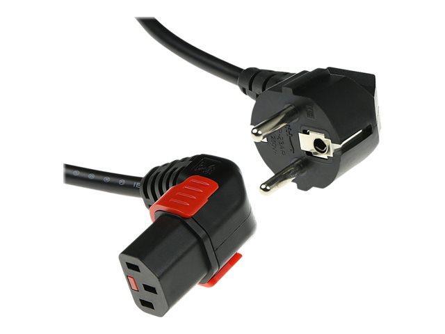 PWR CORD CEE7/7-C13 LOCK D 1M. 1 stk