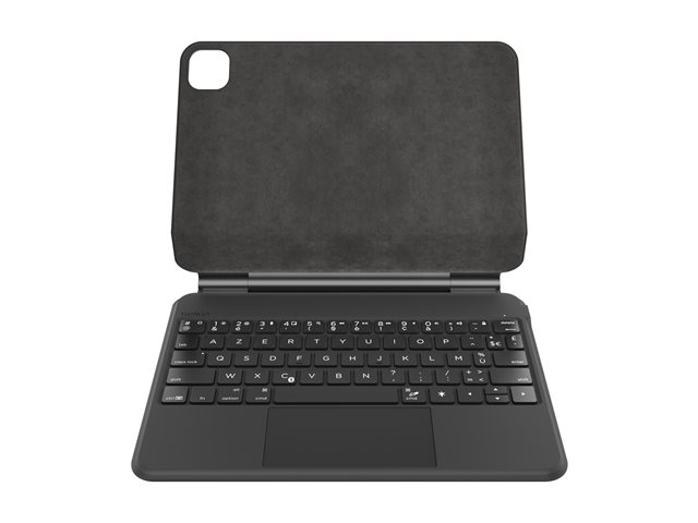 Belkin Connect Pro - Keyboard and folio case (protective case) - with magnetic stand - with trackpad - backlit - wireless - Bluetooth - for Apple 11-inch iPad Pro (M4)