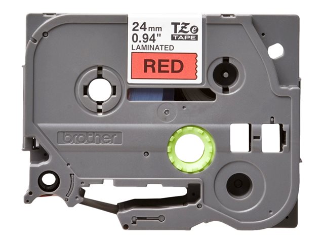 Brother TZe-451 - Standard adhesive - black on red - Roll (2.4 cm x 8 m) 1 cassette(s) laminated tape - for Brother PT-D600, P-Touch PT-3600, D800, E550, E800, P750, P900, P950, P-Touch EDGE PT-P750