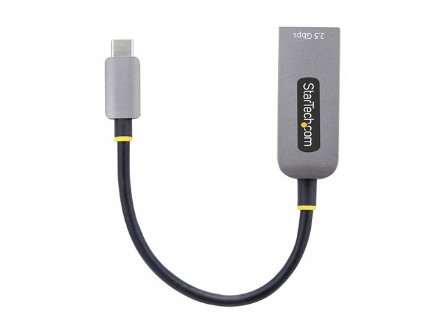 StarTech.com 2.5GbE USB-C to Ethernet Adapter - Network adapter - USB-C 3.2 Gen 1 / Thunderbolt 3 - 10M/100M/1G/2.5 Gigabit Ethernet - space grey