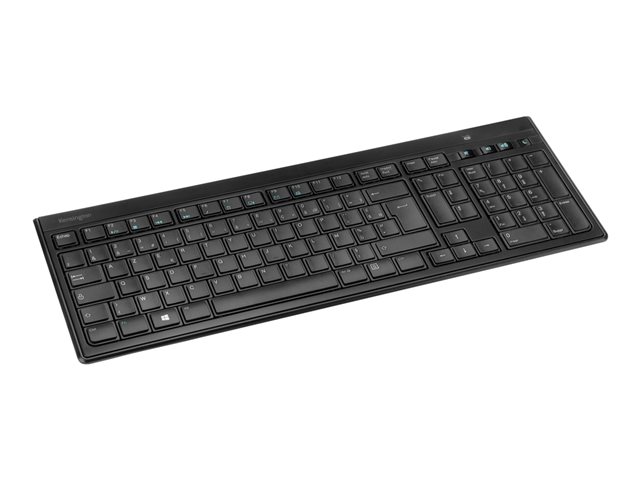 Kensington Advance Fit Ultra-Slim - Keyboard - wireless - 2.4 GHz - French - black