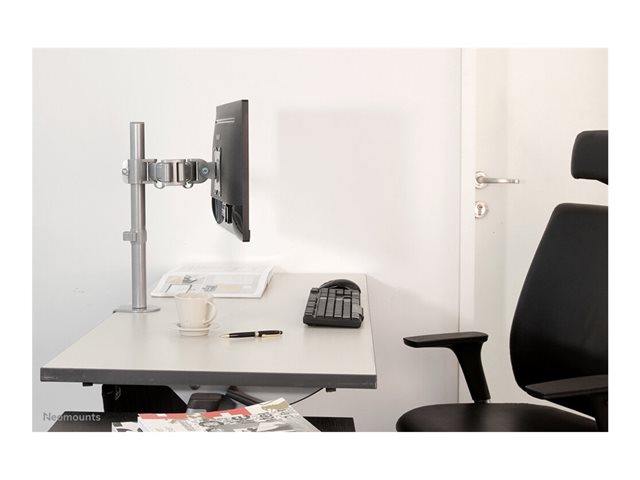 Neomounts NM-D135 - Mounting kit - full-motion - for LCD display - silver - screen size: 10\"-30\" - clamp mountable, grommet, desk-mountable