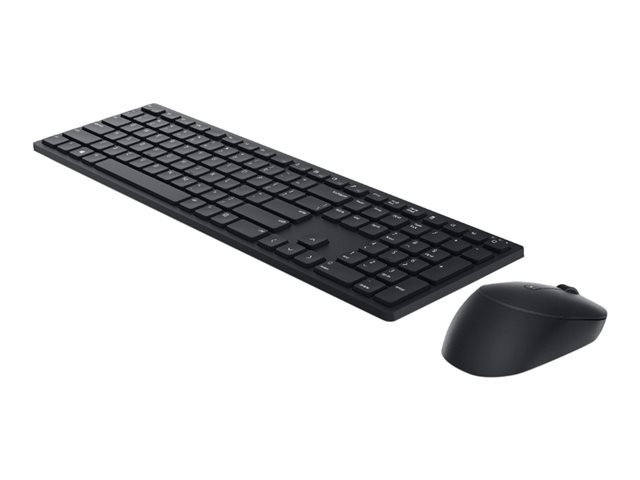 Dell Pro KM5221W - Keyboard and mouse set - wireless - 2.4 GHz - QWERTY - UK - black