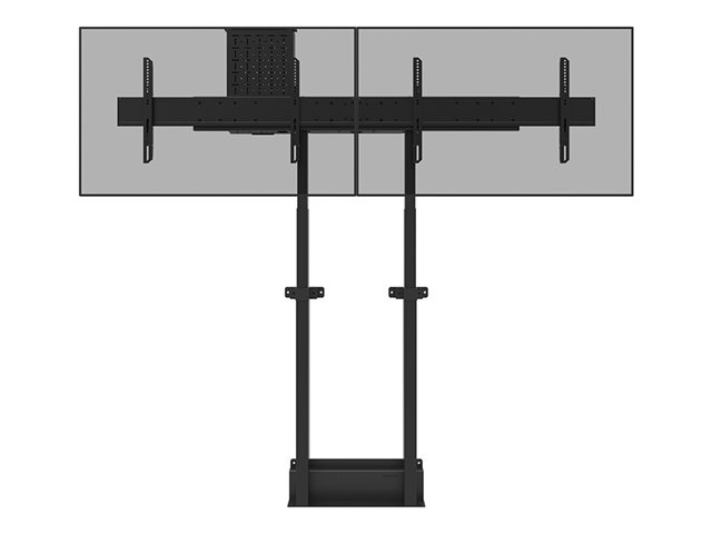 Neomounts ADM-875BL2 - Mounting component (adapter) - micro adjustable - for 2 flat panels - lockable - steel - black - screen size: 42\"-65\" - stand mountable - for Neomounts FL55-875BL1, WL55-875BL1