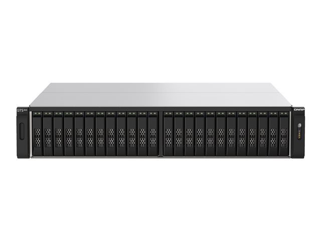 QNAP TS-H2490FU-7302P-256G - NAS server - 24 bays - rack-mountable - PCI Express 3.0 x4 (NVMe) - RAID RAID 0, 1, 5, 6, 10, 50, 60, JBOD - RAM 256 GB - 25 Gigabit Ethernet - iSCSI support