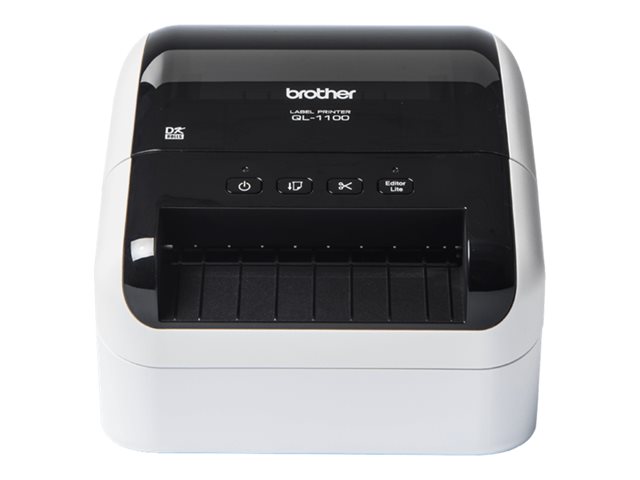Label printer - direct thermal - Roll (10.36 cm) - 300 x 300 dpi - up to 110 mm/sec - USB 2.0 - cutter - white, glossy black