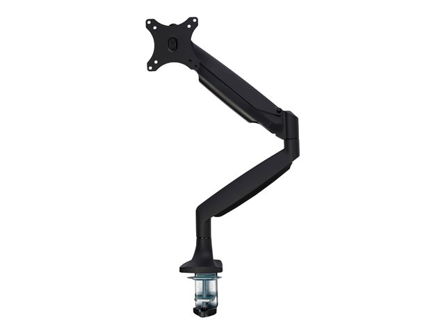 StarTech.com Desk Mount Monitor Arm, Heavy Duty Ergonomic VESA Monitor Arm, Single Display up to 9kg, Full Motion, Height Adjustable, Articulating, Aluminum, C-Clamp/Grommet, Black - Small Footprint Design (ARMPIVOTHDB) - Mounting kit - adjustable arm - for LCD display - heavy duty aluminium - black - screen size: 13.1\"-32\" - desk-mountable - for P/N: MONPROTECT