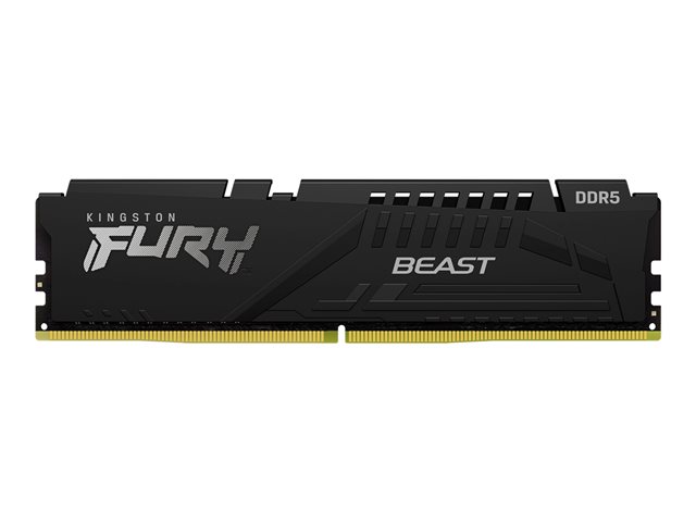 Kingston FURY Beast - DDR5 - module - 16 GB - DIMM 288-pin - 5200 MHz / PC5-41600 - CL40 - 1.25 V - unbuffered - on-die ECC