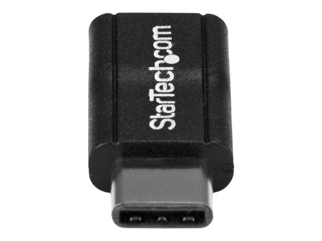 StarTech.com USB C to USB Micro B - USB Type C to USB M / F - USB 2.0 - USB C Connector - USB-C to USB Micro B Adapter (USB2CUBADP) - USB adapter - 24 pin USB-C (M) to Micro-USB Type B (F) - USB 2.0 - black