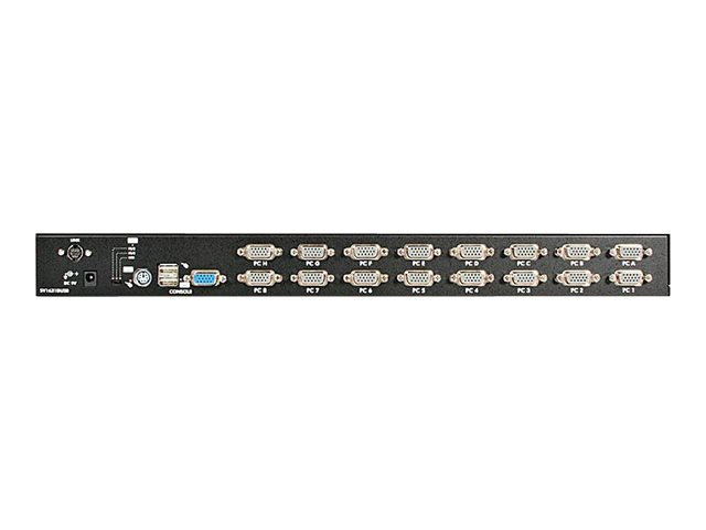 StarTech.com 16 Port 1U RackMount USB PS/2 KVM Switch with OSD - KVM switch - 16 x KVM port(s) - 1 local user - desktop - for P/N: 2POSTRACK42, 4POSTRACK12U, 4POSTRACK25U, RK3236BKF, RK960CP, RKQMCAB12, RKWOODCAB12