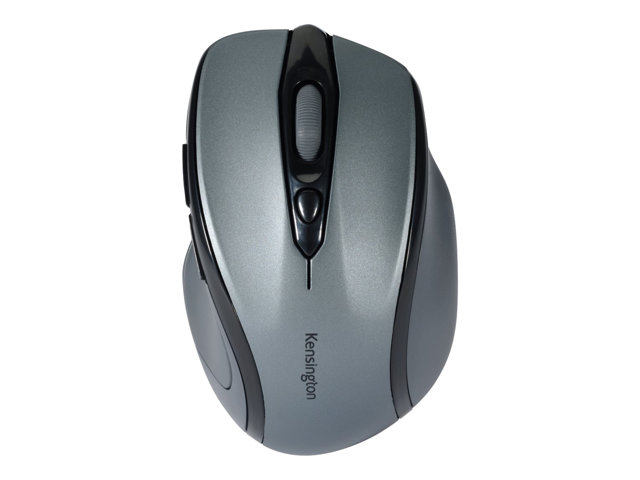 Kensington Pro Fit Mid-Size - Mouse - right-handed - optical - 5 buttons - wireless - 2.4 GHz - USB wireless receiver - graphite grey