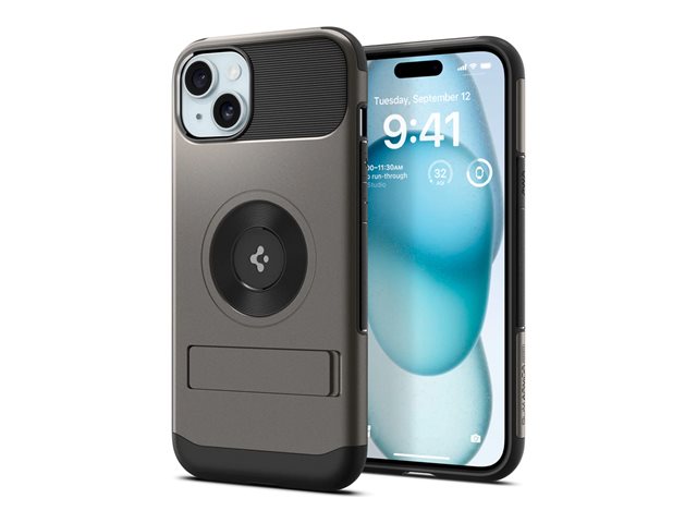 Spigen iPhone 15 Slim Armor MagFit Gunmetal