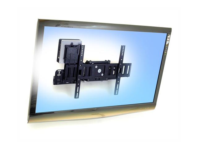 Ergotron SIM90 Signage Integration Mount - Mounting kit (wall bracket, mounting brackets, quick release VESA plate) - for LCD display / CPU - black - screen size: from 32\"