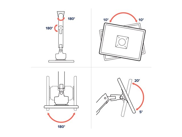 HX ARM WITH VERY HEAVY DUTY PIVOT WALL