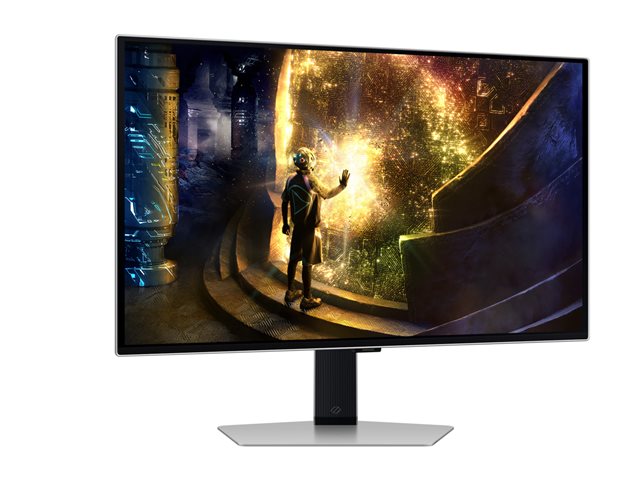 Samsung Odyssey OLED G6 S27DG612SU - G61SD Series - OLED monitor - gaming - 27\" - 2560 x 1440 QHD @ 240 Hz - 250 cd/m² - 1000000:1 - HDR10, HDR10+ Gaming - 0.03 ms - 2xHDMI, DisplayPort - silver