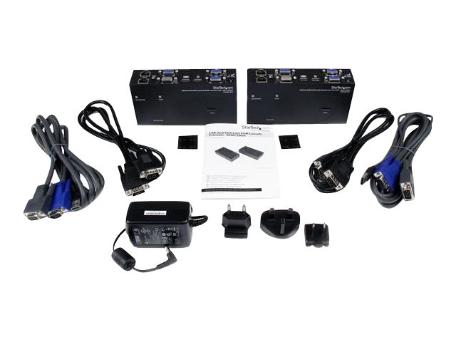 StarTech.com 650 ft/200m USB 2.0 Dual VGA KVM Console Extender over Cat5 UTP -for Dual VGA, USB-enabled PC or KVM Switch - Upto 1920x1200 (SV565DUTPU) - KVM extender - over CAT 5 - up to 200 m - for P/N: SVA12M2NEUA, SVA12M5NA