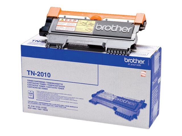 Brother TN2010 - Black - original - toner cartridge - for Brother DCP-7055, DCP-7055W, DCP-7057, DCP-7057E, HL-2130, HL-2132, HL-2135W