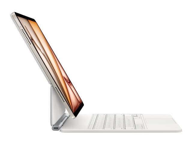 Apple Magic Keyboard - Keyboard and folio case - with trackpad - Apple Smart connector - AZERTY - French - for Apple 13-inch iPad Air M2 Wi-Fi, M2 Wi-Fi + Cellular, M3 Wi-Fi, M3 Wi-Fi + Cellular