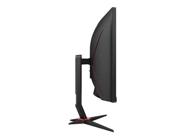 AOC Gaming CU34G2XP/BK - LED monitor - gaming - curved - 34\" - 3440 x 1440 WQHD @ 180 Hz - VA - 4000:1 - DisplayHDR 400 - 1 ms - 2xHDMI, 2xDisplayPort - black
