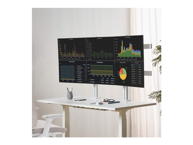 Six-Monitor Desk Mount Max 32IN/8kg