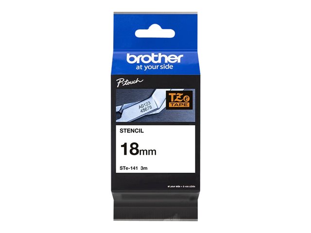 Brother STe141 - Black - Roll (1.8 cm x 3 m) 1 roll(s) stamp tape - for P-Touch PT-18, 3600, E300, E500, E550, PT-GL-200, PT-H300, P700, P-Touch EDGE PT-P750