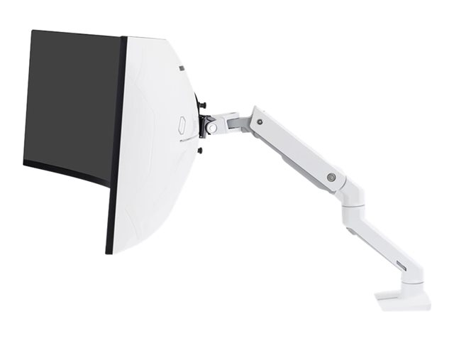 Ergotron HX - Mounting kit (articulating arm, desk clamp mount, extender arm, grommet mount, HD pivot) - Constant Force Technology - for LCD display/ curved LCD display - white - screen size: up to 49\"