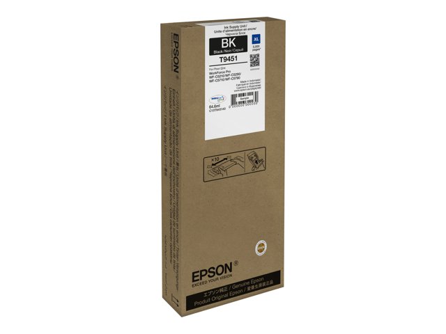 Epson T9451 - 64.6 ml - XL size - black - original - ink cartridge - for WorkForce Pro WF-C5210DW, WF-C5290DW, WF-C5710DWF, WF-C5790DWF