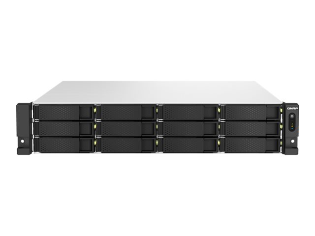 QNAP TS-H1887XU-RP - NAS server - 18 bays - rack-mountable - SATA 6Gb/s - RAID RAID 0, 1, 5, 6, 10, 50, 60, JBOD - RAM 32 GB - 2.5 Gigabit Ethernet / 10 Gigabit Ethernet - iSCSI support - 2U
