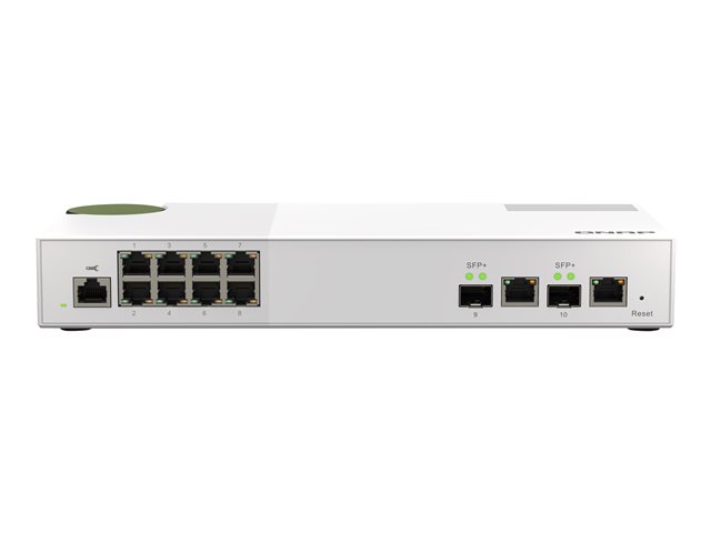 QNAP QSW-M2108-2C - Switch - Managed - 2 x 10 Gigabit SFP+ + 8 x 2.5GBase-T - desktop