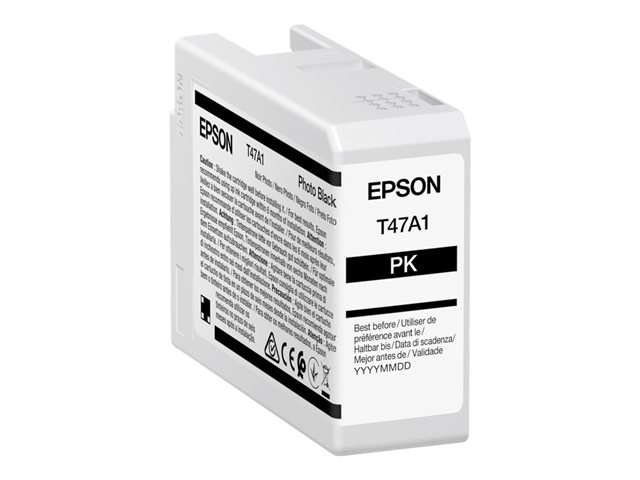 Epson UltraChrome Pro T47A1 - 50 ml - black - original - ink tank - for SureColor SC-P900, SC-P900 Mirage Bundling