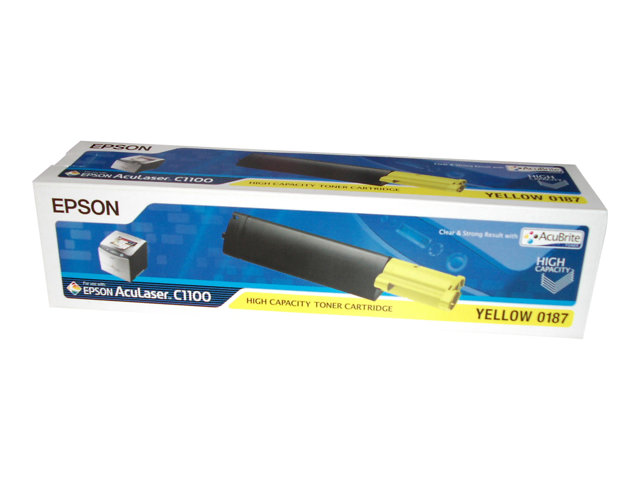 Epson 0191 - Yellow - original - toner cartridge - for AcuLaser C1100, C1100+, C1100N, CX11N, CX11NF, CX11NFC, CX11NFCT, CX11NFT