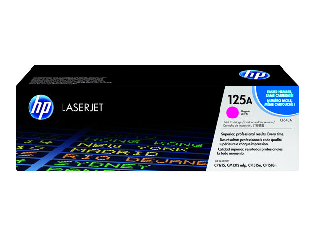 HP 125A - Magenta - original - LaserJet - toner cartridge (CB543A) - for Color LaserJet CM1312 MFP, CM1312nfi MFP, CP1215, CP1515n, CP1518ni