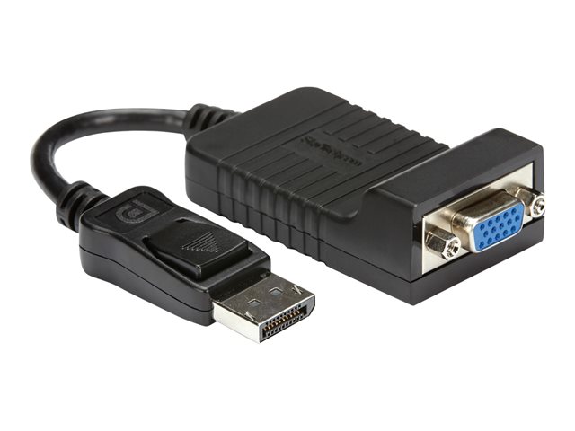 StarTech.com DisplayPort to VGA Adapter - 1920x1200 - Active DP to VGA Video Converter - Plug and Play DP to VGA Connector (DP2VGA) - Display adapter - DisplayPort (M) to HD-15 (VGA) (F) - 25 cm - latched - for P/N: DK30C2DAGPD, MST14DP123DP, TB32DP14, TB32DP2T, TB3DK2DPM2, TB3DOCK2DPPD, TB3DOCK2DPPU