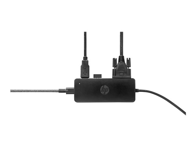HP Travel Hub G2 - Port replicator - USB-C - VGA, HDMI - for OMEN by HP Laptop 16, Victus by HP Laptop 15, 16, EliteBook 830 G6, Fortis 11 G9